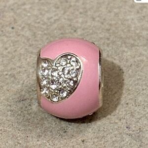 🆕Listing! Brighton Blissful Heart in pink Enamel w crystal hearts Retired Rare